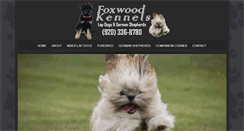 Desktop Screenshot of foxwoodkennels.com