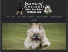 Tablet Screenshot of foxwoodkennels.com